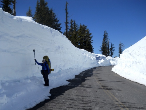 Snow levels in late April