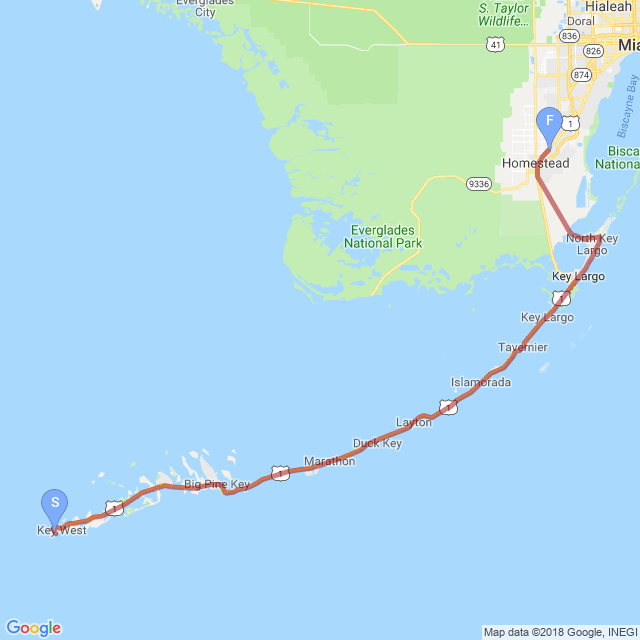 Florida Keys Trail Map