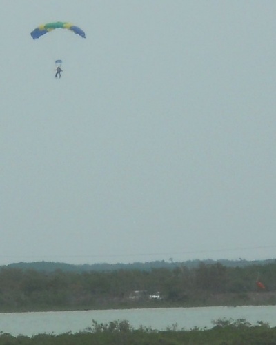 A parachutist!
