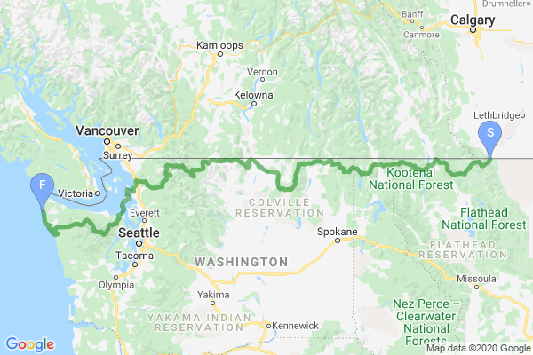 Pacific Northwest Trail Map