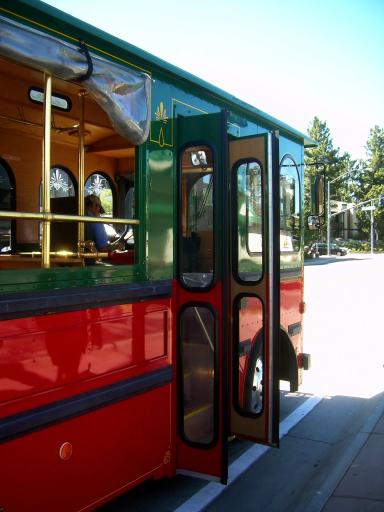 Trolley through Mammoth Lakes