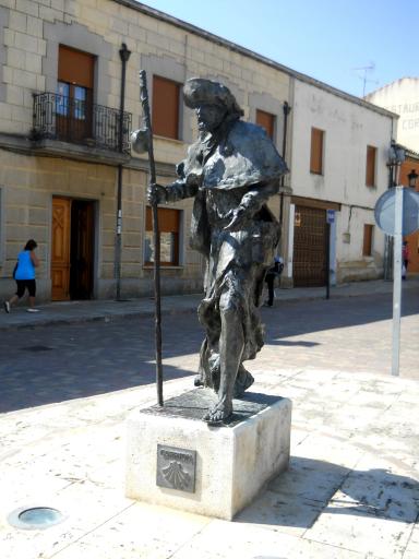 Pilgrim statue in Carrión