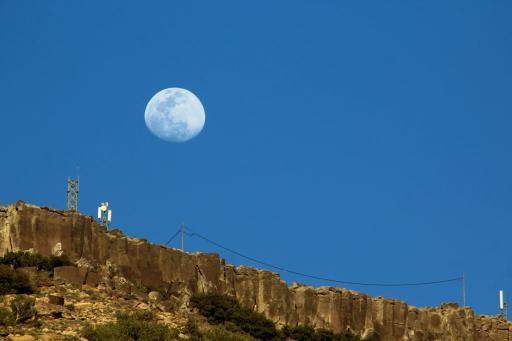 Moonrise over Dana