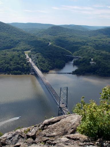 Bear Mountain Bridge over the Hudson River
