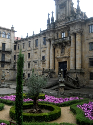 View from the south side of the Santiago cathedral