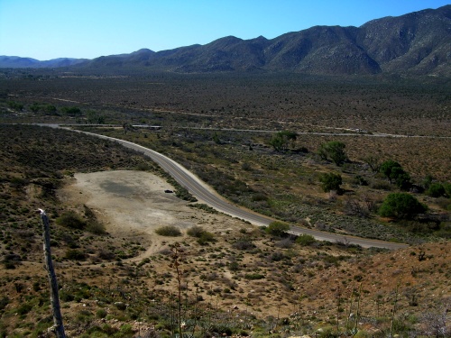 Looking back at Scissors Crossing