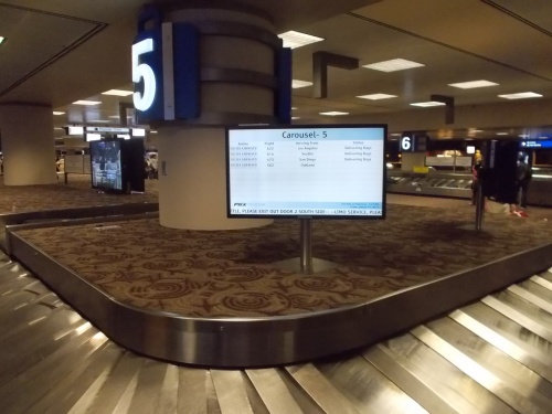 Baggage on carousel 5....