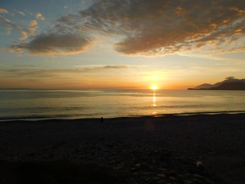 Sunset on Buneci Beach