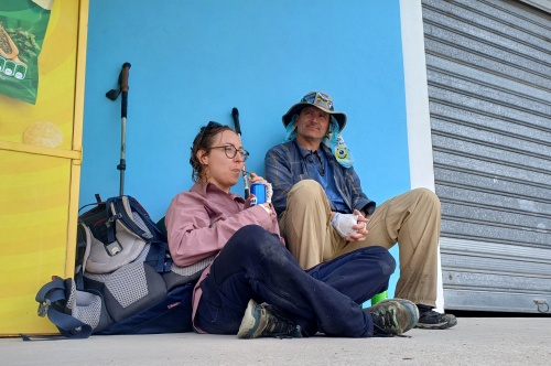 Ryan and Karolina taking a break