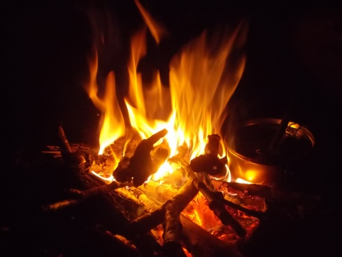 Campfire at Springer Mountain
