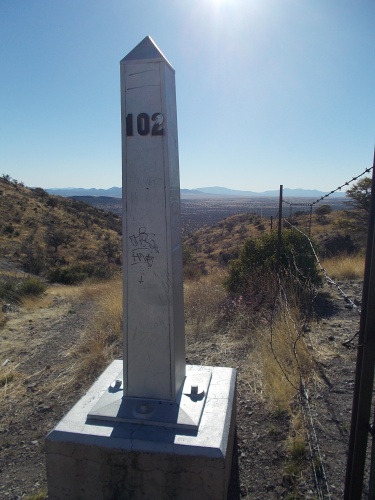 Mexican border monument