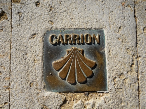 Camino waypoint in Carrión