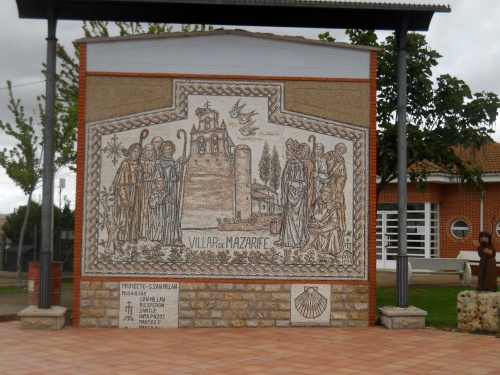 Villar de Mazarife welcome sign