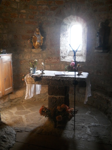 Inside Chapelle Saint-Jacques, Rochegude
