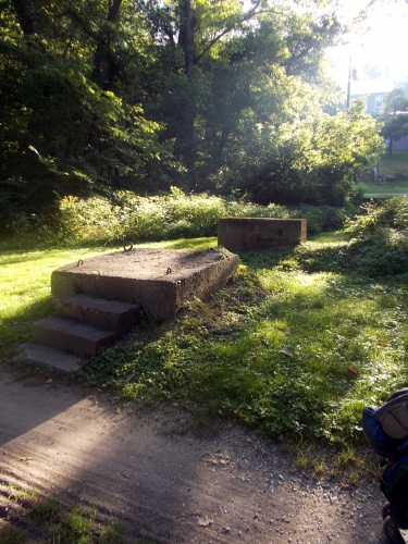 Ruins along the canal