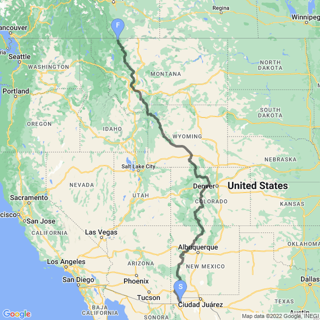 Continental Divide Trail Map