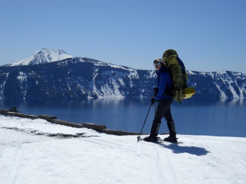 Leora admires the view