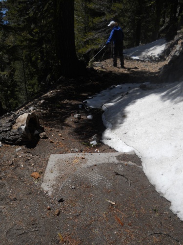 Manhole cover on the Cleetwood Cove Trail