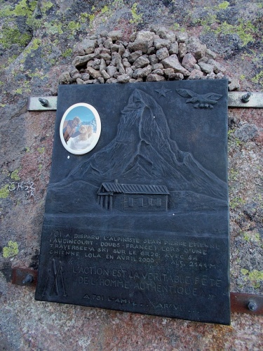 Memorial on the trail