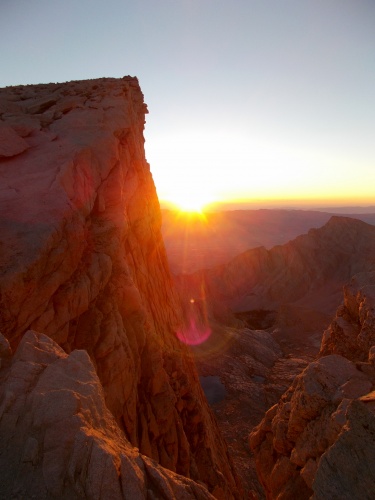 Sunrise on Mount Whitney!