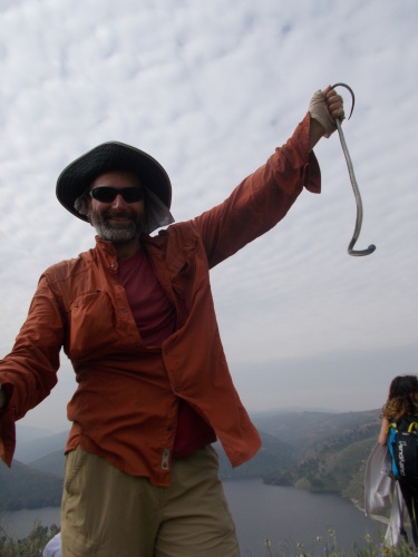 Ryan caught a snake!