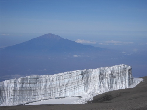 Glacier and Mount Meru