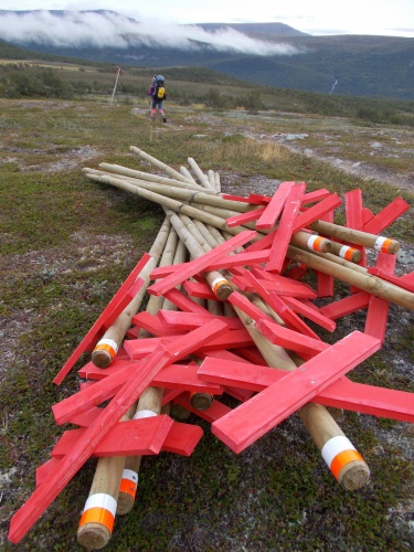 Snowmobile markers