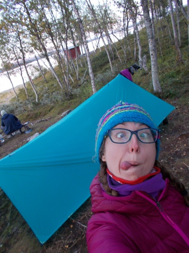 Karolina acts silly