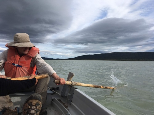 Ryan rowing Lake Lajtavrre