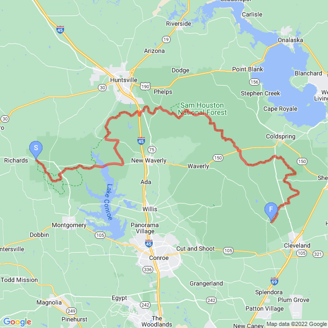 Lone Star Trail Map