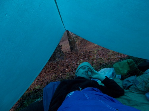 Camping in the rain