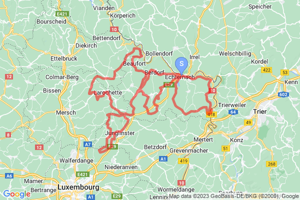 Mullerthal Trail Map