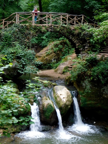 Schéissendëmpel Waterfall and Bridge