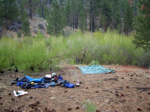 An abandoned camp