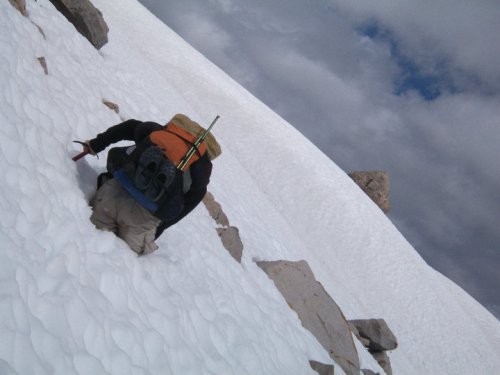 Postholing towards Muir Pass