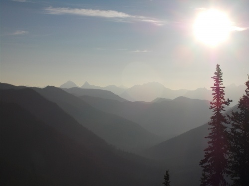 Sunrise over the Whitefish Divide