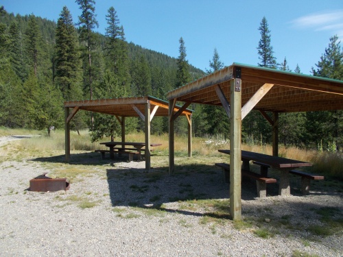 Covered picnic tables