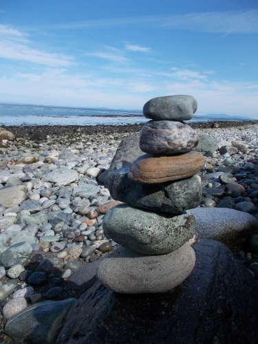 Cairn on West Beach