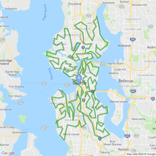 Seattle City Walk Map