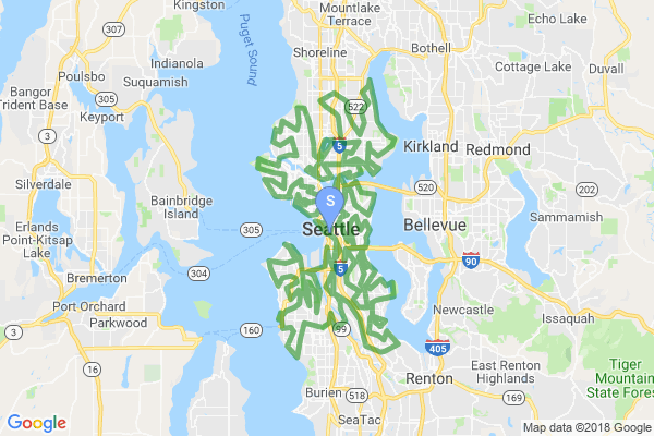 Seattle City Walk Map