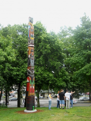 Totem pole at the Space Needle