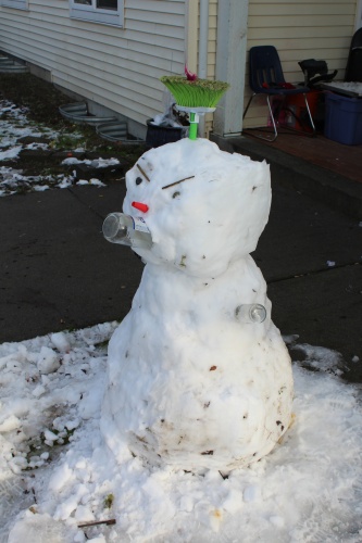Angry snowman