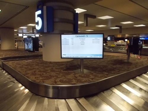 Baggage on carousel 5....