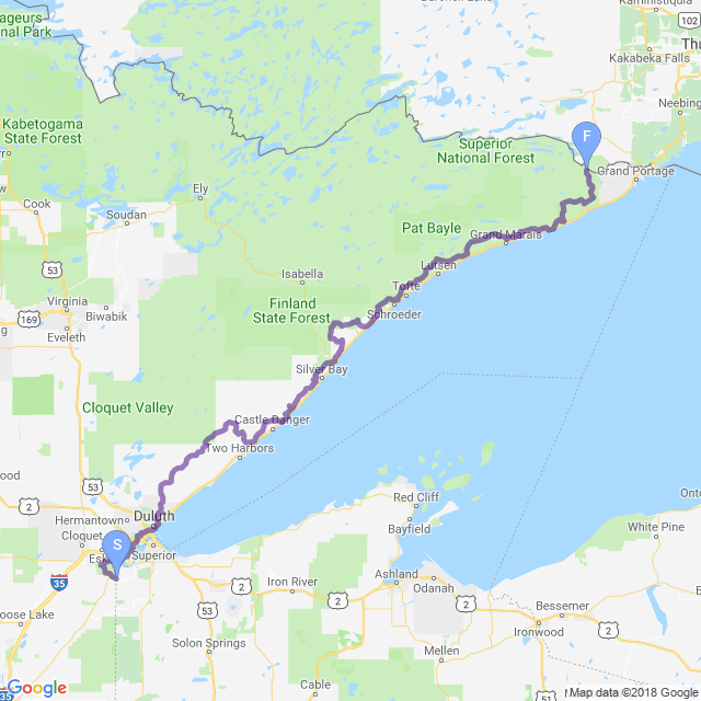 Superior Hiking Trail Map