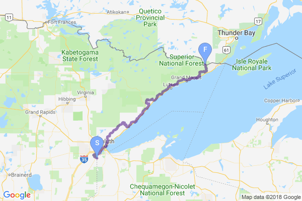 Superior Hiking Trail Map