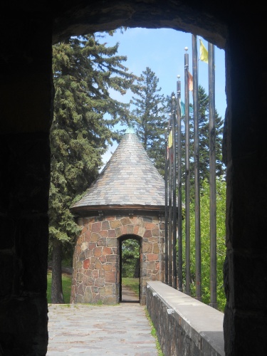 Stage and towers