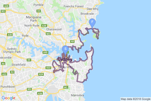 Sydney City Walk Map