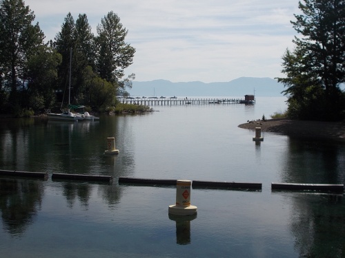 View from the Lake Tahoe Dam