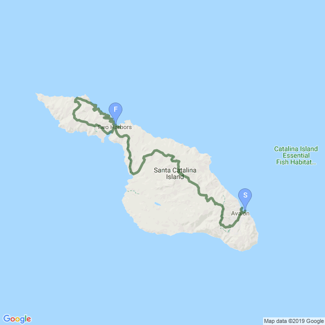 Trans-Catalina Trail Map