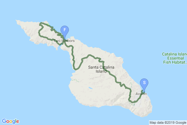 Trans-Catalina Trail Map